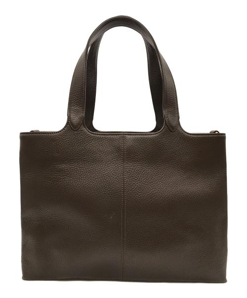 ATAO（アタオ）ATAO (アタオ) レザーハンドバッグ ブラウンの古着・服飾アイテム