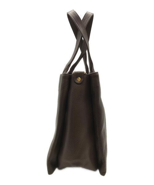 ATAO（アタオ）ATAO (アタオ) レザーハンドバッグ ブラウンの古着・服飾アイテム