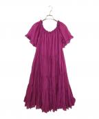 devotion twinsデボーションツインズ）の古着「ティアードワンピース」｜パープル