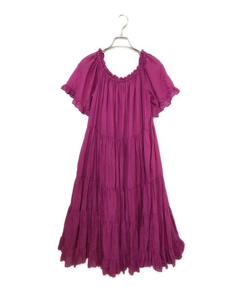 devotion twins（デボーションツインズ）Devotion twins (デボーションツウィンズ) ティアードワンピース パープル サイズ:Sの古着・服飾アイテム