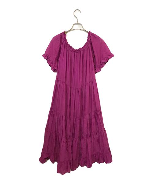 devotion twins（デボーションツインズ）Devotion twins (デボーションツウィンズ) ティアードワンピース パープル サイズ:Sの古着・服飾アイテム