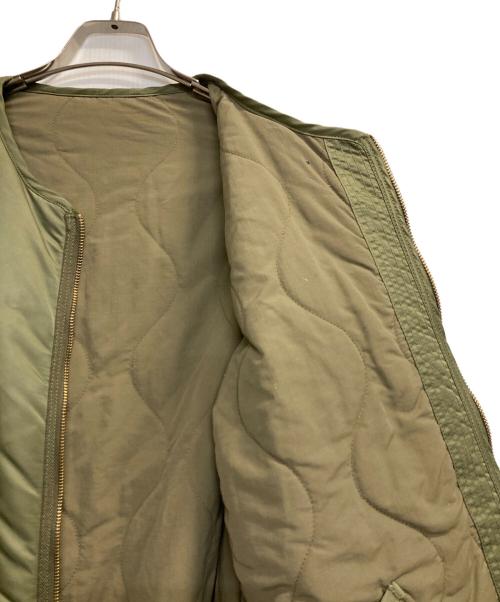 kha:ki（カーキ）kha:ki (カーキ) REVERSIBLE MIL JACKET/ミリタリーリップストップナイロン×ツイルリバーシブルジャケット カーキ サイズ:1の古着・服飾アイテム