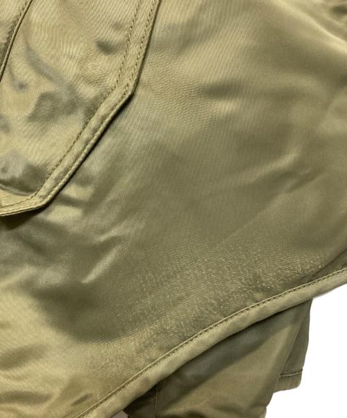 kha:ki（カーキ）kha:ki (カーキ) REVERSIBLE MIL JACKET/ミリタリーリップストップナイロン×ツイルリバーシブルジャケット カーキ サイズ:1の古着・服飾アイテム
