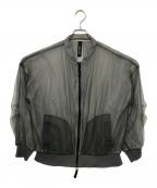 AULA AILAアウラアイラ）の古着「SHEER BLOUSON」｜グレー