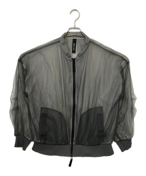 AULA AILA（アウラアイラ）AULA AILA (アウラアイラ) SHEER BLOUSON グレーの古着・服飾アイテム