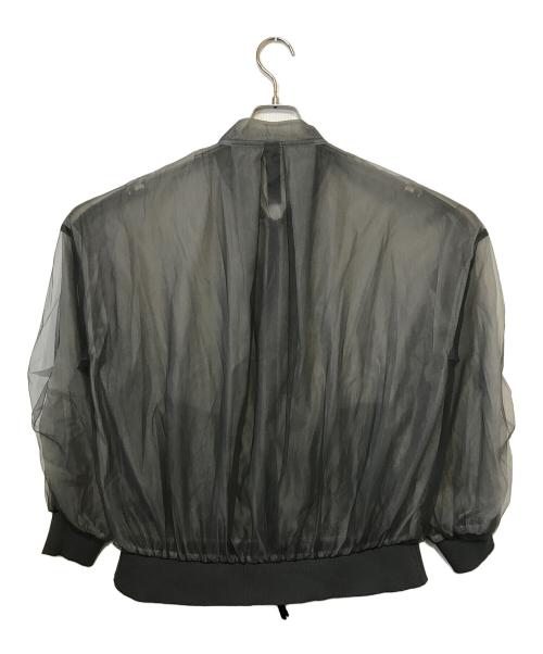 AULA AILA（アウラアイラ）AULA AILA (アウラアイラ) SHEER BLOUSON グレーの古着・服飾アイテム