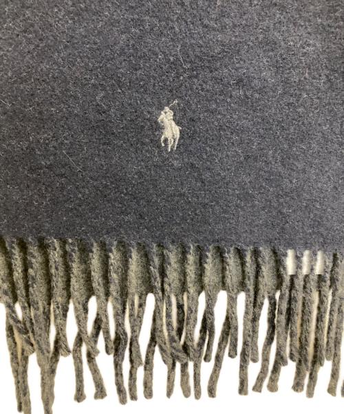 POLO RALPH LAUREN（ポロ・ラルフローレン）POLO RALPH LAUREN (ポロ・ラルフローレン) ウールマフラー グレーの古着・服飾アイテム