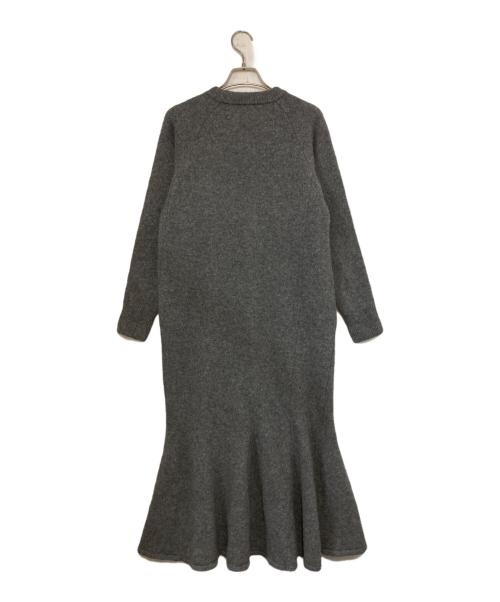 Spick and Span（スピック＆スパン）Spick and Span (スピックアンドスパン) フレアーヘムワンピース グレー サイズ:記載なしの古着・服飾アイテム