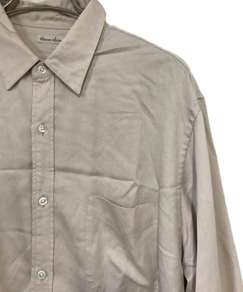 STEVEN ALAN（スティーブンアラン）STEVEN ALAN (スティーブンアラン) CELLS/NY レギュラーカラー ボックス シャツ ベージュ サイズ:Ｍの古着・服飾アイテム