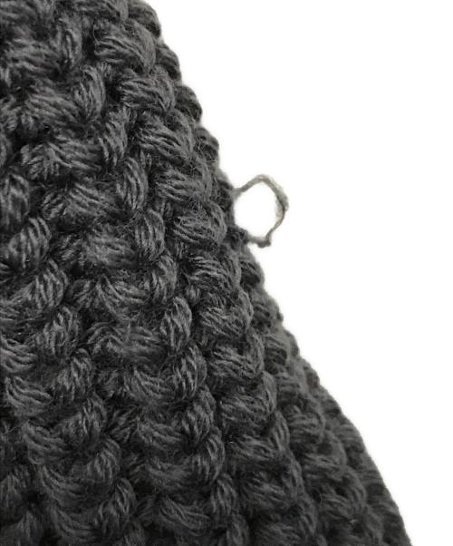 BATONER（バトナ―）BATONER (バトナ―) SIGNATURE CREW NECK D.Gray/ウール5ゲージシグニチャー畦編みクルーネックニット グレー サイズ:3の古着・服飾アイテム