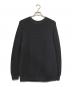BATONER（バトナ―）の古着「SIGNATURE CREW NECK D.Gray/ウール5ゲージシグニチャー畦編みクルーネックニット」｜グレー