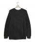 BATONER (バトナ―) SIGNATURE CREW NECK D.Gray/ウール5ゲージシグニチャー畦編みクルーネックニット グレー サイズ:3：10000円