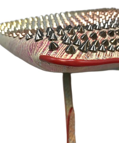 Christian Louboutin（クリスチャン・ルブタン）Christian Louboutin (クリスチャン・ルブタン) グラデーションスパイクスタッズクラッチショルダーバッグ マルチカラーの古着・服飾アイテム