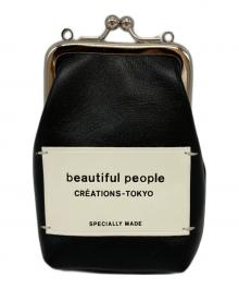 beautiful people（ビューティフルピープル）の古着「mini clasp pouch」｜ブラック