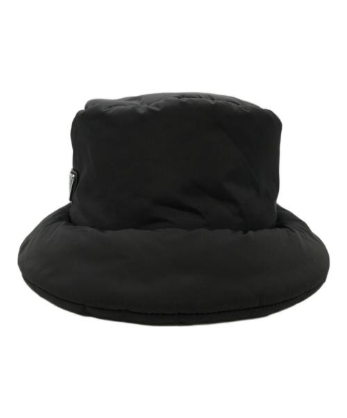 PRADA（プラダ）PRADA (プラダ) Re Nylon パデッドバケットハット ブラック サイズ:Ｍの古着・服飾アイテム