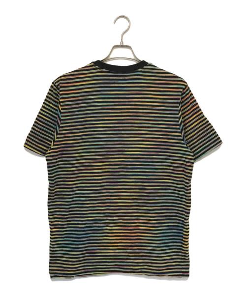 SUPREME（シュプリーム）SUPREME (シュプリーム) 18SS STATIC STRIPE TOP / ロゴ刺繍ボーダーTシャツ マルチカラー サイズ:Ｍの古着・服飾アイテム