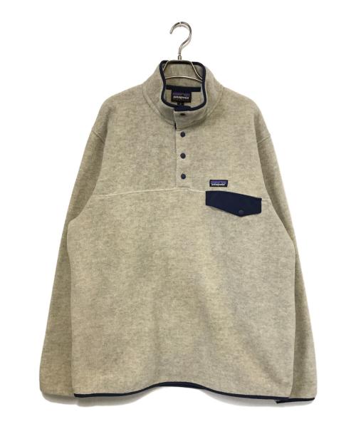 Patagonia（パタゴニア）Patagonia (パタゴニア) ライトウエイトシンチラスナップTジャケット ベージュ サイズ:XLの古着・服飾アイテム