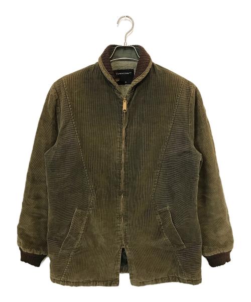 TOWN CRAFT（タウンクラフト）TOWN CRAFT (タウンクラフト) コーデュロイハーフコート ブラウン サイズ:Mの古着・服飾アイテム