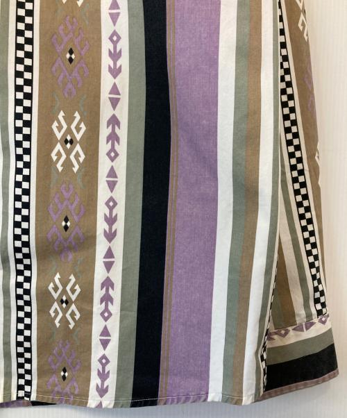 CarHartt（カーハート）CarHartt (カーハート) L/S COBA STRIPE SHIRT - Coba Stripe ブラウン×パープル サイズ:XLの古着・服飾アイテム