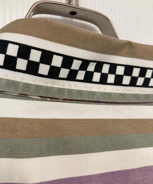 CarHartt（カーハート）CarHartt (カーハート) L/S COBA STRIPE SHIRT - Coba Stripe ブラウン×パープル サイズ:XLの古着・服飾アイテム