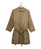 BEAMSビームス）の古着「ベルテッドステンカラーコート」｜ベージュ