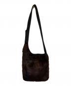 PRADA SPORTSプラダスポーツ）の古着「ナイロンハラコショルダーバッグ」｜ブラウン×ブラック