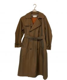 PUBLIC TOKYO（パブリックトウキョウ）の古着「ハイクラストレンチコート」｜ブラウン