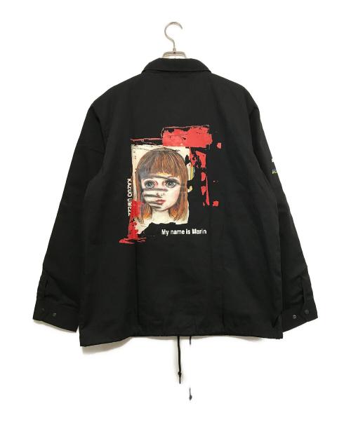 s'yte（サイト）s'yte (サイト) KAZUO UMEZZ JACKET PRINTED WITH ARTWORK FEATURING ZOKU-SHINGO-HAND PRINTS- / コーチジャケット ブラック サイズ:3の古着・服飾アイテム