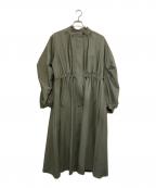 KOH.styleコースタイル）の古着「バックプリーツミリタリーコート」｜カーキ