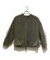 AULA AILA（アウラアイラ）の古着「チュールレイヤードブルゾン」｜カーキ