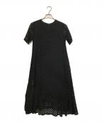 ne quittez pasヌキテパ）の古着「ドットレースワンピース」｜ブラック