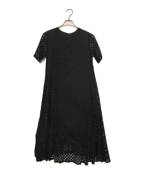 ne quittez pas（ヌキテパ）ne quittez pas (ヌキテパ) ドットレースワンピース ブラック サイズ:記載なしの古着・服飾アイテム