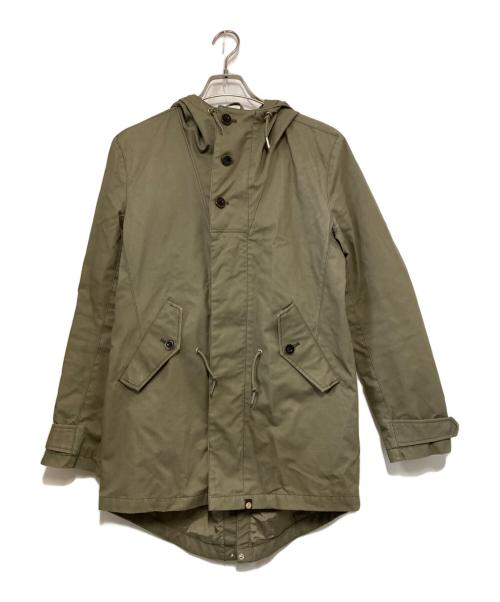 pretty green（プリティーグリーン）pretty green (プリティーグリーン) フーデッドコート カーキ サイズ:3の古着・服飾アイテム