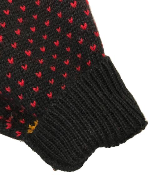 DALE OF NORWAY（ダーレ オブ ノルウェイ）DALE OF NORWAY (ダーレ オブ ノルウェイ) バーズアイノルウェーニット ブラック×レッド サイズ:ＸＸＬの古着・服飾アイテム