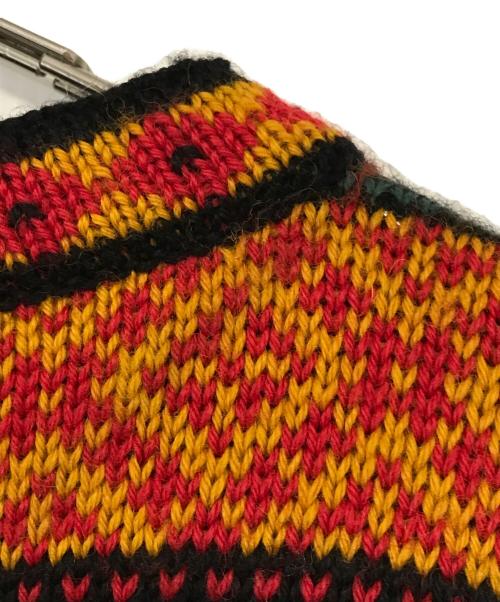 DALE OF NORWAY（ダーレ オブ ノルウェイ）DALE OF NORWAY (ダーレ オブ ノルウェイ) バーズアイノルウェーニット ブラック×レッド サイズ:ＸＸＬの古着・服飾アイテム