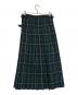 GLEN FYNE (グレンファイン) 別注プリーツラップスカート グリーン×ネイビー サイズ:記載なし：6000円