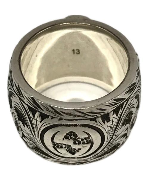 GUCCI（グッチ）GUCCI (グッチ) マラカイト付ダブルタイガーガーデンリング サイズ:13(備考参照)の古着・服飾アイテム