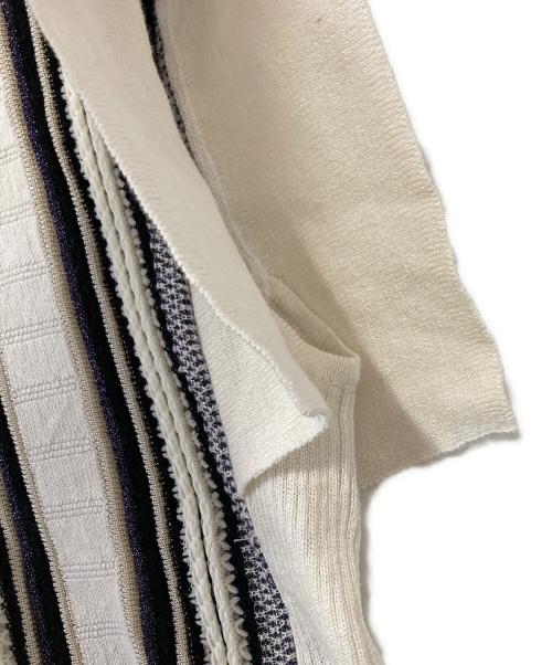 furfur（ファーファー）furfur (ファーファー) マテリアルミックスニット ホワイト サイズ:1の古着・服飾アイテム