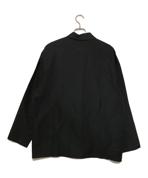 AURALEE（オーラリー）AURALEE (オーラリー) SILK LINEN DOBBY SHIRTS JACKET ブラック サイズ:4の古着・服飾アイテム