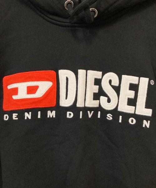 DIESEL（ディーゼル）DIESEL (ディーゼル) ロゴパーカー ブラック サイズ:Sの古着・服飾アイテム