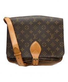 LOUIS VUITTON（ルイ ヴィトン）の古着「カルトシエールMM/モノグラムショルダーバッグ」｜ブラウン