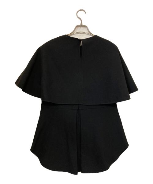 LE PHIL（ル フィル）LE PHIL (ル フィル) 2WAYツイルケープブラウス ブラック サイズ:Ｆ 未使用品の古着・服飾アイテム