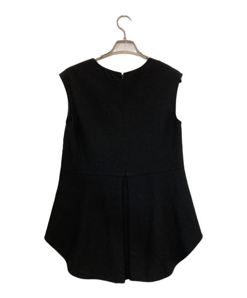 LE PHIL（ル フィル）LE PHIL (ル フィル) 2WAYツイルケープブラウス ブラック サイズ:Ｆ 未使用品の古着・服飾アイテム