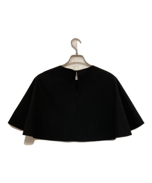 LE PHIL（ル フィル）LE PHIL (ル フィル) 2WAYツイルケープブラウス ブラック サイズ:Ｆ 未使用品の古着・服飾アイテム