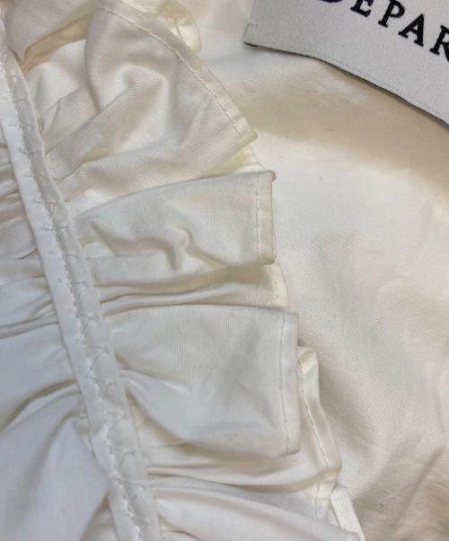 DEPAREILLE（デパリエ）DEPAREILLE (デパリエ) フリルネックブラウス ホワイト サイズ:36の古着・服飾アイテム