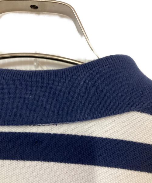 RALPH LAUREN（ラルフローレン）RALPH LAUREN (ラルフローレン) ボーダーポロシャツ ネイビー×ホワイト サイズ:ＬＬの古着・服飾アイテム