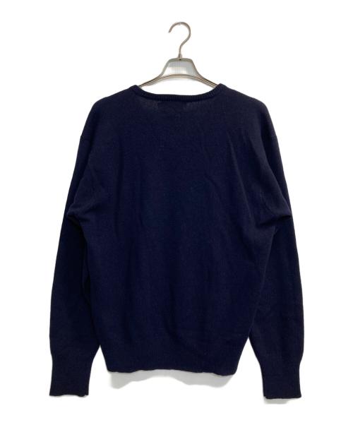POLO RALPH LAUREN（ポロ・ラルフローレン）POLO RALPH LAUREN (ポロ・ラルフローレン) ウールVネックニット ネイビー サイズ:ＬＬの古着・服飾アイテム