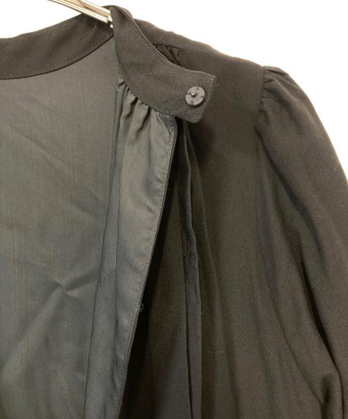 DRESSLAVE（ドレスレイブ）DRESSLAVE (ドレスレイブ) cupra wool washer maxi dress / キュプラウールウォッシャーマキシワンピース) ブラック サイズ:38の古着・服飾アイテム