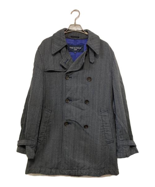 COMME des GARCONS HOMME（コムデギャルソン オム）COMME des GARCONS HOMME (コムデギャルソン オム) 04AW トレンチコート グレー×ブルー サイズ:Ｓの古着・服飾アイテム