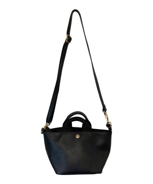 Breath TOPKAPI（ブレストプカピ）Breath TOPKAPI (ブレストプカピ) 舟形レザー2wayバッグ ブラックの古着・服飾アイテム